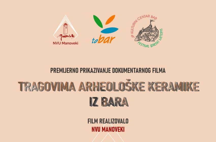  Premijera filma „Tragovima arheološke keramike iz Bara“ večeras u Starom Baru