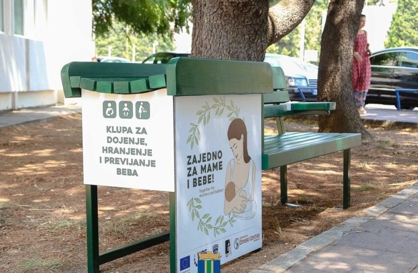  U Baru postavljene klupe za dojenje i presvlačenje beba