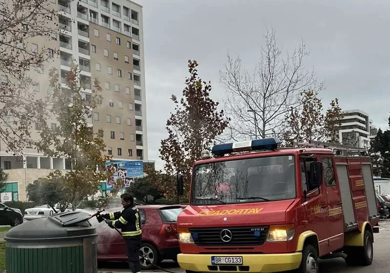  Ponovo zapaljen polupodzemni kontejner u Baru