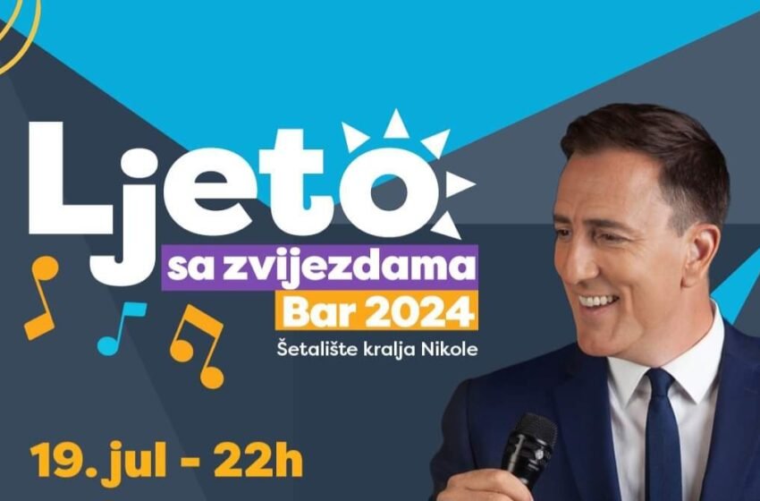  Ljeto sa zvijezdama: Večeras koncert Sergeja Ćetkovića